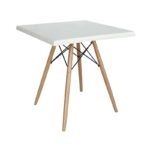 RANDY WERZALIT 80Χ80εκ. ΛΕΥΚΟ - ΞΥΛΟ/ΒΕΡΖΑΛΙΤ - ΦΥΣΙΚΟ