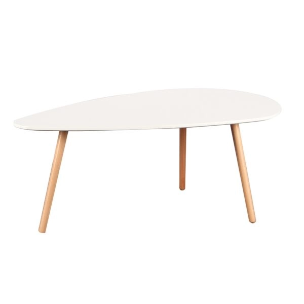 TAMY BIG WHITE 116Χ65Χ45εκ.ΤΡΑΠΕΖΙ ΣΑΛΟΝΙΟΥ - ΞΥΛΟ/MDF - ΦΥΣΙΚΟ/ΛΕΥΚΟ