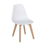 Καρέκλα Τραπεζαρίας Ξύλινη 4τμχ Loft Plus Λευκό PP 46x48x44-83εκ. - ΞΥΛΟ/PP - ΛΕΥΚΟ