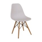 Καρέκλα Τραπεζαρίας Ξύλινη 4τμχ Loft Λευκό PP 46x52x43-82.5εκ. - ΞΥΛΟ/PP - ΛΕΥΚΟ