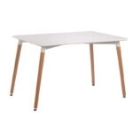 Σετ Τραπεζαρίας Loft Black Randy 5τμχ 120Χ80X72εκ. - ΞΥΛΟ/PP - ΛΕΥΚΟ/ΜΑΥΡΟ