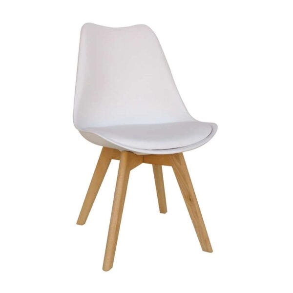 Σετ Τραπεζαρίας Logan Plus White Randy 5τμχ 120Χ80X72εκ. - ΞΥΛΟ/PP/PU - WHITE