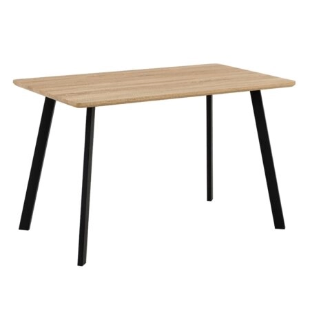 DERBI SONOMA 120Χ70Χ75εκ.ΤΡΑΠΕΖΙ - ΜΕΤΑΛΛΟ/MDF/3D PAPER - SONOMA OAK