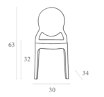BABY ELIZABETH CLEAR TRANSP.ΚΑΡΕΚΛΑΚΙ - ΑΚΡΥΛΙΚΟ - CLEAR