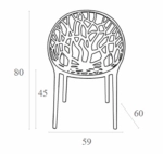 CRYSTAL SMOKE GREY(Σ4)TRANSP.ΠΟΛΥΘΡΟΝΑ - ΑΚΡΥΛΙΚΟ - SMOKE GREY
