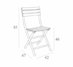 HELEN ΠΤΥΣ/ΝΗ DARK GREY ΚΑΡΕΚΛΑ ΠΟΛ/ΝΙΟΥ - ΠΟΛΥΠΡΟΠΥΛΕΝΙΟ - DARK GREY