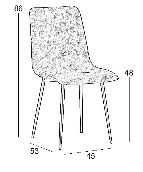 DORA GREY ΥΦΑΣΜΑ(Σ4)ΚΑΡΕΚΛΑ ΜΕΤΑΛΛΙΚΗ - ΥΦΑΣΜΑ - GREY