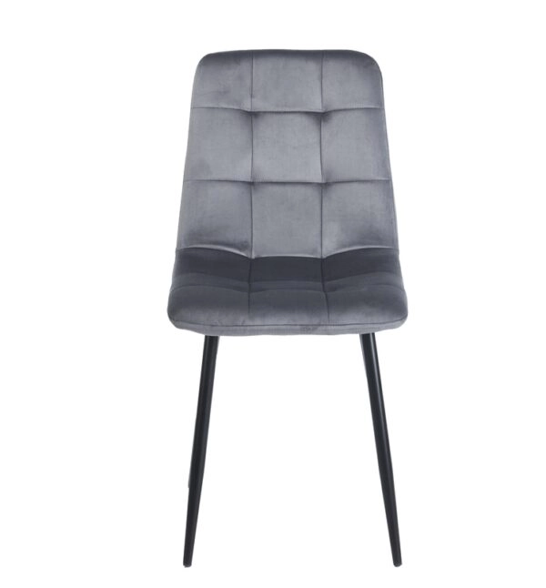 OSCAR GREY VELVET ΥΦΑΣΜΑ ΚΑΡΕΚΛΑ ΜΕΤΑΛΛΙΚΗ - ΜΕΤΑΛΛΟ/ΥΦΑΣΜΑ - GREY