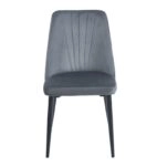 OLIVIA GREY VELVET/PU ΚΑΡΕΚΛΑ ΜΕΤΑΛΛΙΚΗ - ΜΕΤΑΛΛΟ/VELVET/PU - GREY