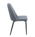 OLIVIA GREY VELVET/PU ΚΑΡΕΚΛΑ ΜΕΤΑΛΛΙΚΗ - ΜΕΤΑΛΛΟ/VELVET/PU - GREY