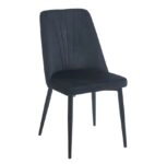 OLIVIA BLACK VELVET/PU ΚΑΡΕΚΛΑ ΜΕΤΑΛΛΙΚΗ - ΜΕΤΑΛΛΟ/VELVET/PU - BLACK