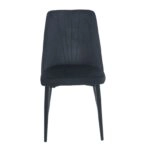 OLIVIA BLACK VELVET/PU ΚΑΡΕΚΛΑ ΜΕΤΑΛΛΙΚΗ - ΜΕΤΑΛΛΟ/VELVET/PU - BLACK