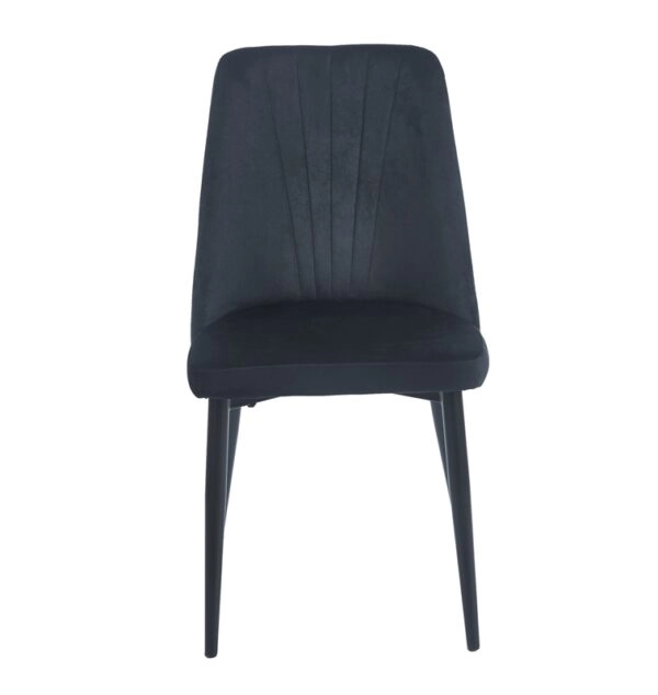 OLIVIA BLACK VELVET/PU ΚΑΡΕΚΛΑ ΜΕΤΑΛΛΙΚΗ - ΜΕΤΑΛΛΟ/VELVET/PU - BLACK