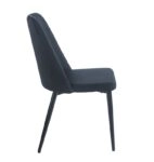 OLIVIA BLACK VELVET/PU ΚΑΡΕΚΛΑ ΜΕΤΑΛΛΙΚΗ - ΜΕΤΑΛΛΟ/VELVET/PU - BLACK