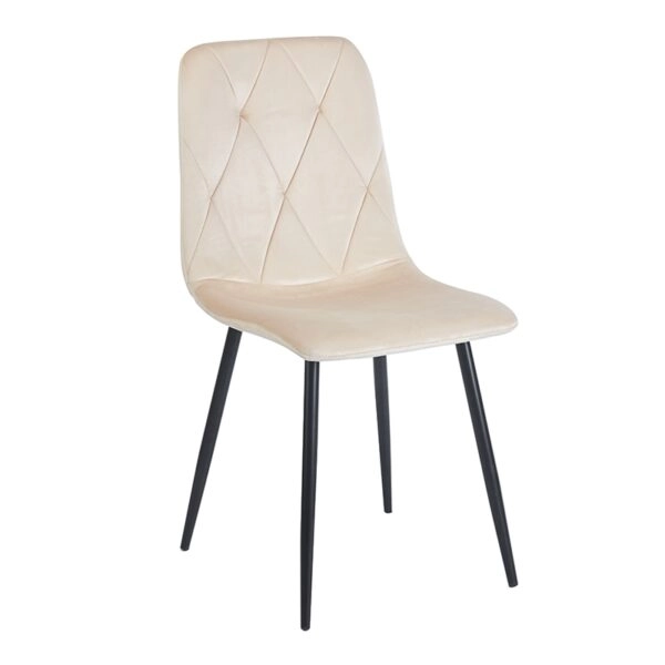 EVA BEIGE VELVET ΥΦΑΣΜΑ ΚΑΡΕΚΛΑ ΜΕΤΑΛΛΙΚΗ - ΜΕΤΑΛΛΟ/ΥΦΑΣΜΑ - BEIGE