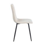 EVA BEIGE VELVET ΥΦΑΣΜΑ ΚΑΡΕΚΛΑ ΜΕΤΑΛΛΙΚΗ - ΜΕΤΑΛΛΟ/ΥΦΑΣΜΑ - BEIGE