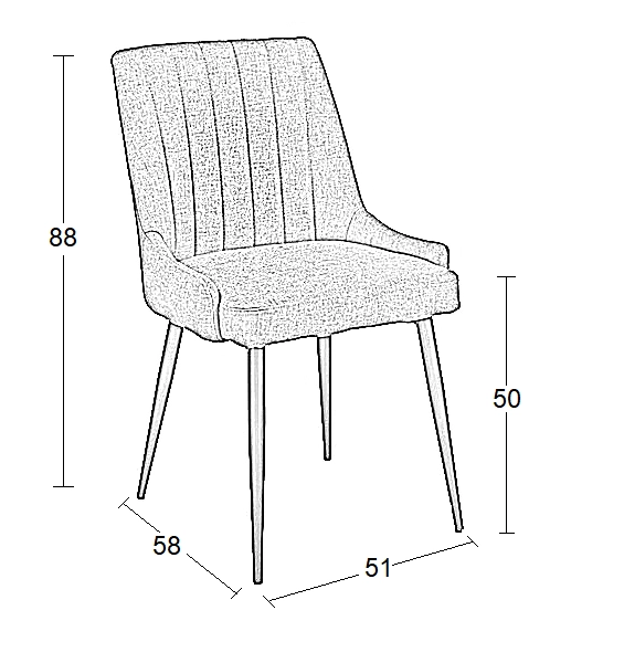 MEGAN BLACK ΥΦΑΣΜΑ ΚΑΡΕΚΛΑ ΜΕΤΑΛΛΙΚΗ - ΜΕΤΑΛΛΟ/ΥΦΑΣΜΑ - BLACK