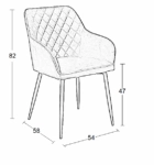 SIENA BEIGE VELVET ΥΦΑΣΜΑ ΠΟΛΥΘΡΟΝΑ ΜΕΤΑΛΛΙΚΗ - ΜΕΤΑΛΛΟ/VELVET - BEIGE