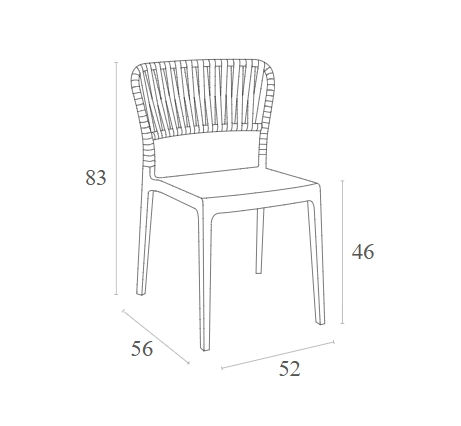 PORTOFINO WHITE ΚΑΡΕΚΛΑ ΠΟΛ/ΝΙΟΥ - ΠΟΛΥΠΡΟΠΥΛΕΝΙΟ - WHITE