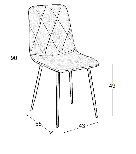 EVA BLACK VELVET ΥΦΑΣΜΑ ΚΑΡΕΚΛΑ ΜΕΤΑΛΛΙΚΗ - ΜΕΤΑΛΛΟ/ΥΦΑΣΜΑ - BLACK