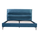 Κρεβάτι Aryna  ύφασμα σε πετρόλ απόχρωση 160x200εκ