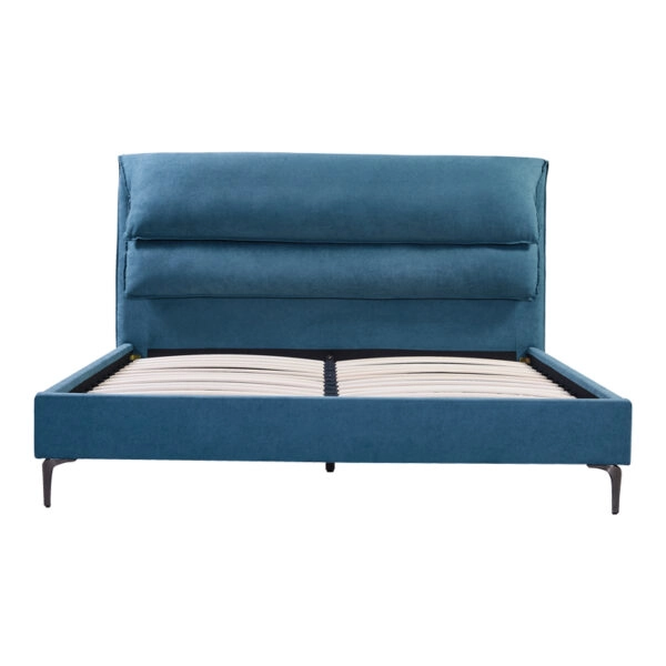 Κρεβάτι Aryna  ύφασμα σε πετρόλ απόχρωση 160x200εκ