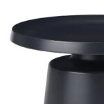 Τραπέζι σαλονιού Ginoze Inart μαύρο μέταλλο Φ70x40εκ