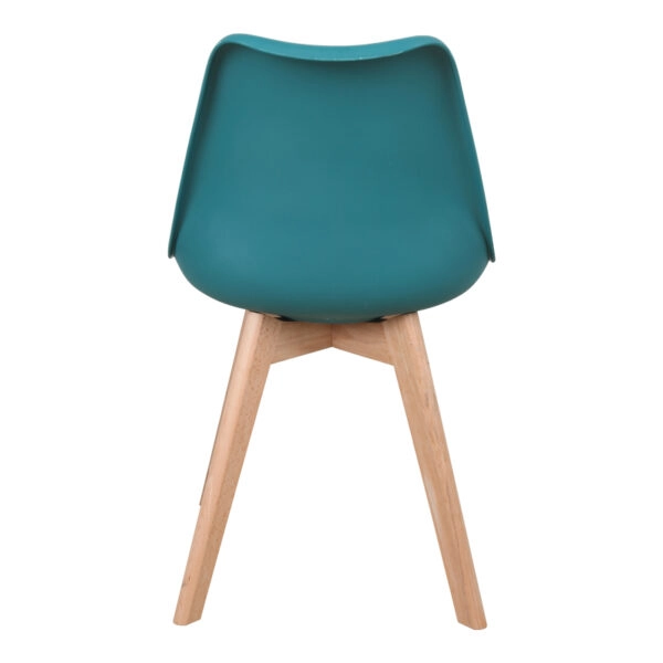 Καρέκλα Gaston  PP-PU μπλε απόχρωση- φυσικό πόδι 43x51x75εκ