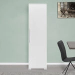 Στήλη Diamond1  λευκό gloss 50x35x187εκ