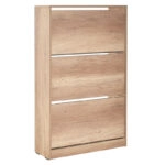 Παπουτσοθήκη ανακλινόμενη Step 18 ζεύγων  σε χρώμα φυσικό 73x26x119εκ