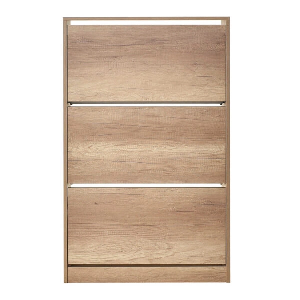 Παπουτσοθήκη ανακλινόμενη Step 18 ζεύγων  σε χρώμα φυσικό 73x26x119εκ