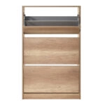 Παπουτσοθήκη ανακλινόμενη Step 18 ζεύγων  σε χρώμα φυσικό 73x26x119εκ