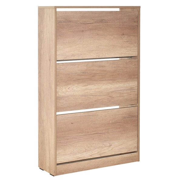 Παπουτσοθήκη ανακλινόμενη Step 18 ζεύγων  σε χρώμα φυσικό 73x26x119εκ