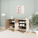 Μπουφές Kudro  σε oak απόχρωση 180x43x100εκ