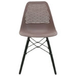 Καρέκλα Ninja  PP μόκα-μαύρο πόδι