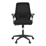 Καρέκλα γραφείου Reji  mesh ύφασμα μαύρο 58x60x89-99εκ