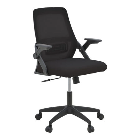Καρέκλα γραφείου Reji pakoworld mesh ύφασμα μαύρο 58x60x89-99εκ