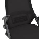 Καρέκλα γραφείου Reji  mesh ύφασμα μαύρο 58x60x89-99εκ