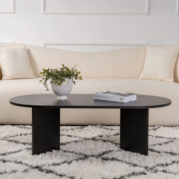 Τραπέζι σαλονιού Tabletod σε μαύρη απόχρωση 119x60x40εκ