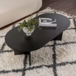 Τραπέζι σαλονιού Tabletod σε μαύρη απόχρωση 119x60x40εκ