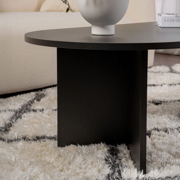 Τραπέζι σαλονιού Tabletod σε μαύρη απόχρωση 119x60x40εκ