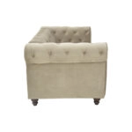 Kαναπές διθέσιος τ. Chesterfield  βελούδο σε μπεζ απόχρωση 160x84x67εκ