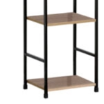 Βιβλιοθήκη Azuel  φυσικό-μαύρο μέταλλο 29x23.5x144εκ