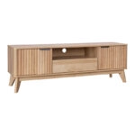 Έπιπλο τηλεόρασης Hamea  mdf σε φυσική απόχρωση 145x39,5x49εκ