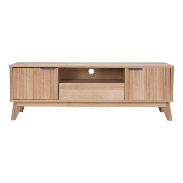 Έπιπλο τηλεόρασης Hamea  mdf σε φυσική απόχρωση 145x39,5x49εκ