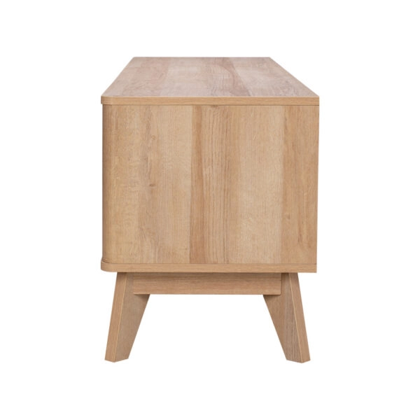 Έπιπλο τηλεόρασης Hamea  mdf σε φυσική απόχρωση 145x39,5x49εκ