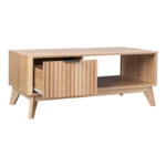 Τραπέζι σαλονιού Hamea  mdf σε φυσική απόχρωση 110x55,2x45εκ
