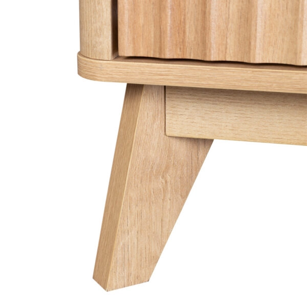 Τραπέζι σαλονιού Hamea  mdf σε φυσική απόχρωση 110x55,2x45εκ