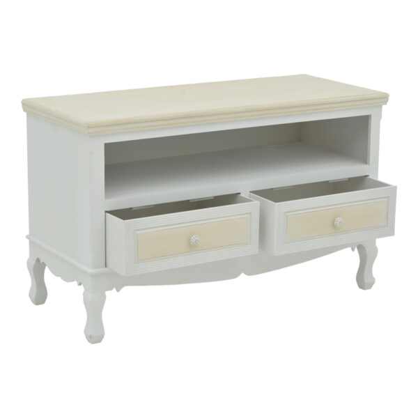 ¸ðéðëï ôçëåüñáóçò Joliene Inart mdf óå ëåõêÞ áíôéêÝ-öõóéêÞ áðü÷ñùóç 100x42x61åê