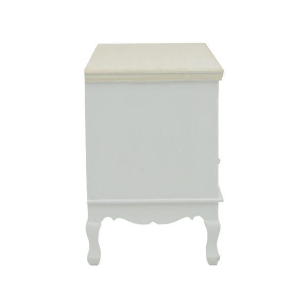 ¸ðéðëï ôçëåüñáóçò Joliene Inart mdf óå ëåõêÞ áíôéêÝ-öõóéêÞ áðü÷ñùóç 100x42x61åê